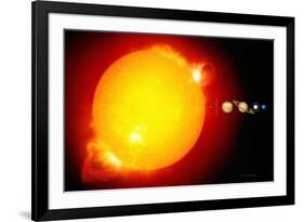 Sun And Its Planets-Detlev Van Ravenswaay-Framed Photographic Print