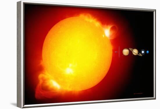 Sun And Its Planets-Detlev Van Ravenswaay-Framed Photographic Print