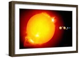 Sun And Its Planets-Detlev Van Ravenswaay-Framed Photographic Print