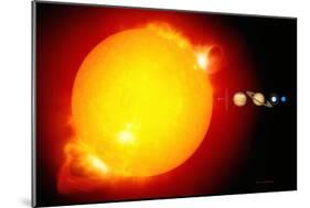 Sun And Its Planets-Detlev Van Ravenswaay-Mounted Photographic Print