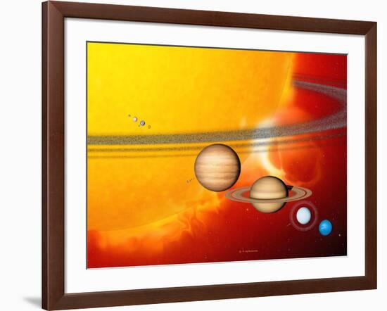 Sun And Its Planets-Detlev Van Ravenswaay-Framed Photographic Print