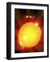 Sun And Its Planets-Detlev Van Ravenswaay-Framed Photographic Print