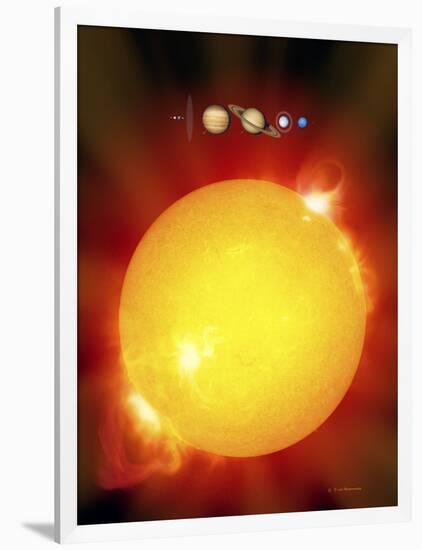 Sun And Its Planets-Detlev Van Ravenswaay-Framed Photographic Print