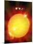 Sun And Its Planets-Detlev Van Ravenswaay-Mounted Photographic Print