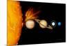 Sun And Its Planets-Detlev Van Ravenswaay-Mounted Photographic Print