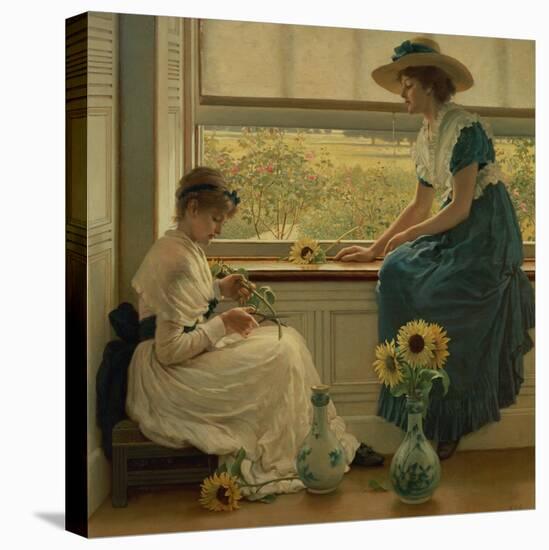 Sun and Moon Flowers, 1889-George Dunlop Leslie-Stretched Canvas