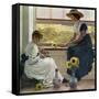 Sun and Moon Flowers, 1890-George Dunlop Leslie-Framed Stretched Canvas