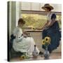 Sun and Moon Flowers, 1890-George Dunlop Leslie-Stretched Canvas