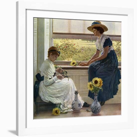 Sun and Moon Flowers, 1890-George Dunlop Leslie-Framed Giclee Print