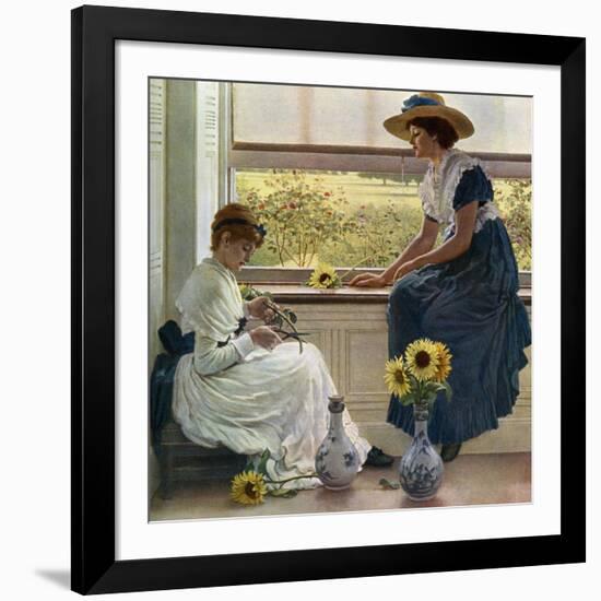 Sun and Moon Flowers, 1890-George Dunlop Leslie-Framed Giclee Print