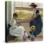 Sun and Moon Flowers, 1890-George Dunlop Leslie-Stretched Canvas