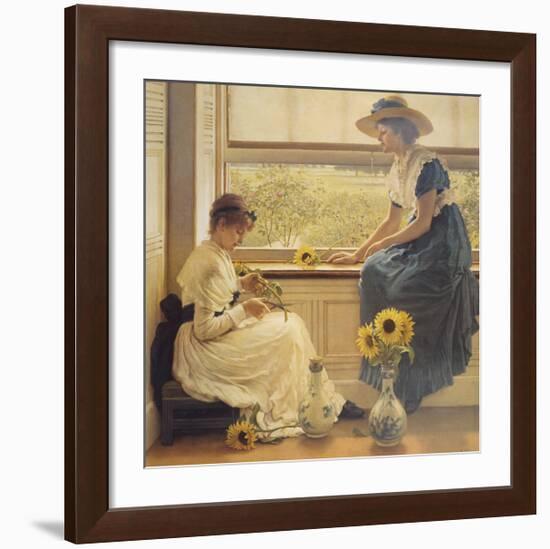 Sun and Moon Flowers-George Dunlop Leslie-Framed Premium Giclee Print