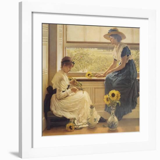 Sun and Moon Flowers-George Dunlop Leslie-Framed Premium Giclee Print