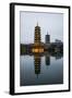 Sun and Moon Pagodas Located on Banyan Lake, Guilin, China-Terry Eggers-Framed Photographic Print