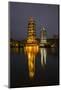 Sun and Moon Pagodas Located on Banyan Lake, Guilin, China-Terry Eggers-Mounted Photographic Print