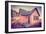 Sun and Old Mormon House, Mormon Row, Wyoming-Vincent James-Framed Photographic Print