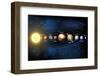 Sun and Planets of the Solar System-ChrisGorgio-Framed Photographic Print