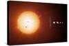 Sun And Planets, Size Comparison-Detlev Van Ravenswaay-Stretched Canvas