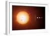 Sun And Planets, Size Comparison-Detlev Van Ravenswaay-Framed Premium Photographic Print