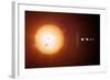 Sun And Planets, Size Comparison-Detlev Van Ravenswaay-Framed Premium Photographic Print