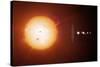 Sun And Planets, Size Comparison-Detlev Van Ravenswaay-Stretched Canvas