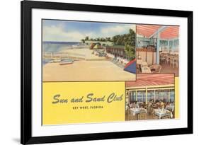 Sun and Sand Club, Key West, Florida-null-Framed Premium Giclee Print