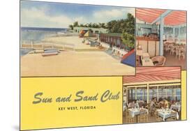 Sun and Sand Club, Key West, Florida-null-Mounted Premium Giclee Print