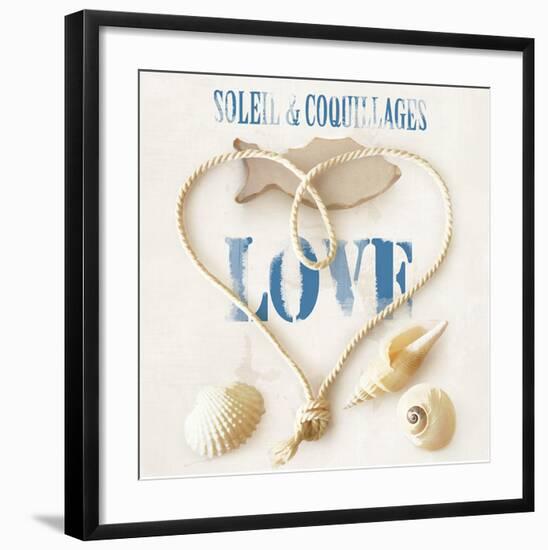 Sun and sea-shells-Galith Sultan-Framed Art Print