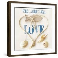 Sun and sea-shells-Galith Sultan-Framed Art Print