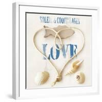 Sun and sea-shells-Galith Sultan-Framed Art Print