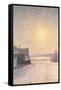 Sun and Snow, Scene from Stockholm-Per Ekstrom-Framed Stretched Canvas