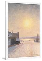 Sun and Snow, Scene from Stockholm-Per Ekstrom-Framed Giclee Print