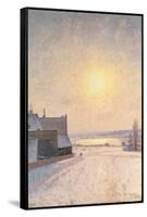 Sun and Snow, Scene from Stockholm-Per Ekstrom-Framed Stretched Canvas