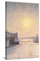 Sun and Snow, Scene from Stockholm-Per Ekstrom-Stretched Canvas