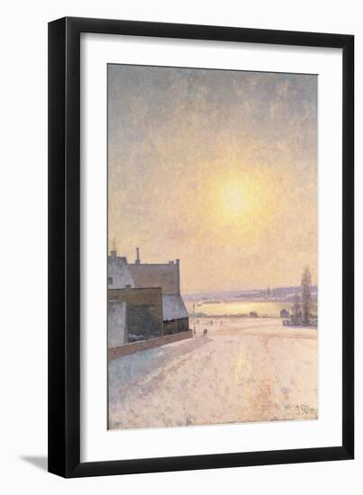 Sun and Snow, Scene from Stockholm-Per Ekstrom-Framed Giclee Print