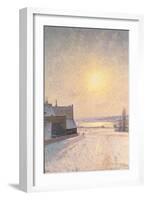 Sun and Snow, Scene from Stockholm-Per Ekstrom-Framed Giclee Print