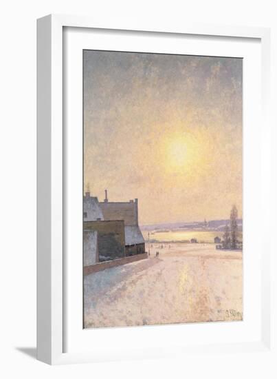 Sun and Snow, Scene from Stockholm-Per Ekstrom-Framed Giclee Print