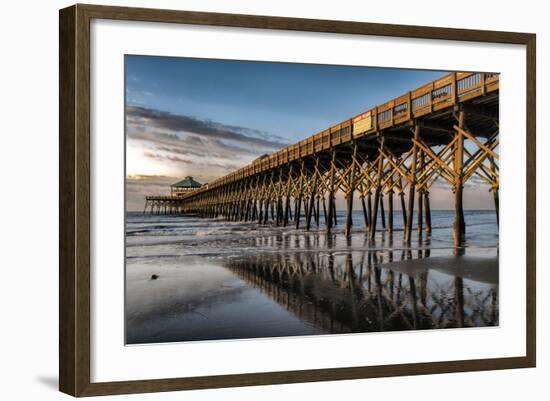 Sun Bath on Folly Beach-Danny Head-Framed Art Print