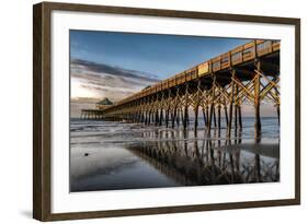 Sun Bath on Folly Beach-Danny Head-Framed Art Print