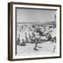 Sun Bathers at Hermosa Beach-null-Framed Photographic Print