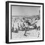 Sun Bathers at Hermosa Beach-null-Framed Photographic Print