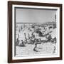 Sun Bathers at Hermosa Beach-null-Framed Photographic Print