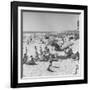 Sun Bathers at Hermosa Beach-null-Framed Photographic Print