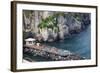 Sun Bathing Dock Along the Sorrento Water Front, Italy-Terry Eggers-Framed Photographic Print