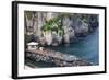 Sun Bathing Dock Along the Sorrento Water Front, Italy-Terry Eggers-Framed Photographic Print