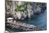 Sun Bathing Dock Along the Sorrento Water Front, Italy-Terry Eggers-Mounted Photographic Print