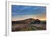 Sun Begins to Rise over a Rustic Old Barn.-Michael G Mill-Framed Photographic Print