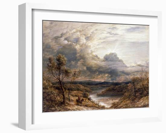 Sun Behind Clouds, 1874-John Linnell-Framed Giclee Print