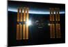 Sun Behind International Space Station 2011 Photo Poster-null-Mounted Poster