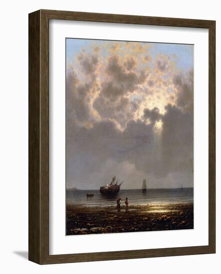 Sun Breaking Through the Clouds-Martin Johnson Heade-Framed Giclee Print